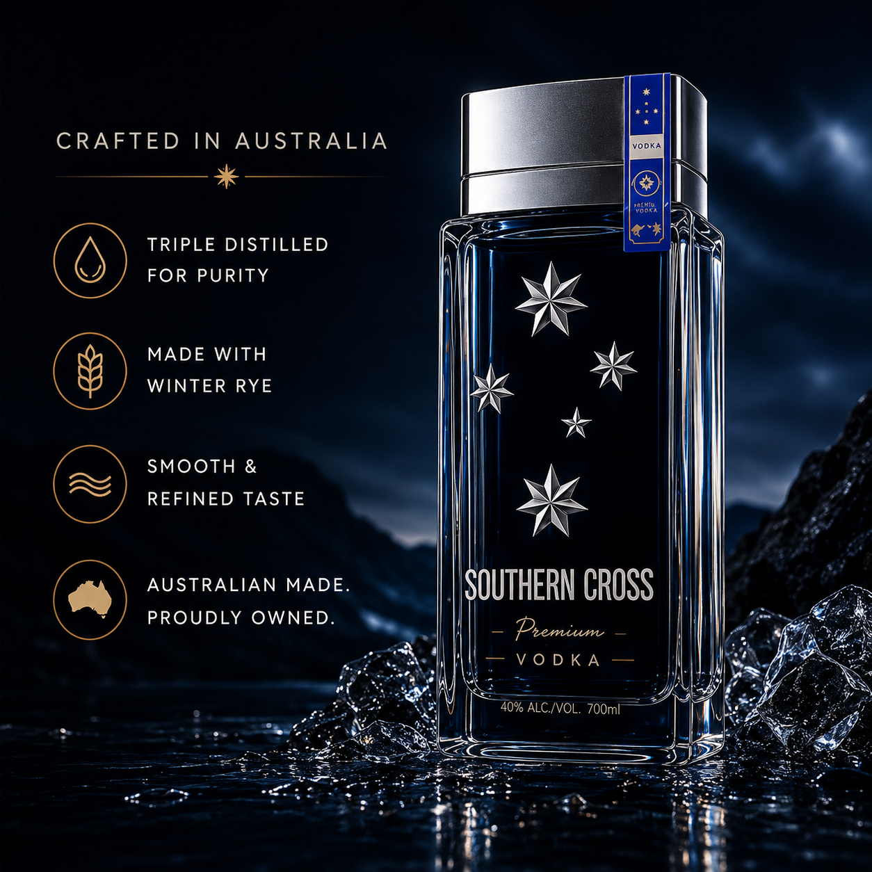 Southern Cross Premium Vodka 700ml COMING SOON