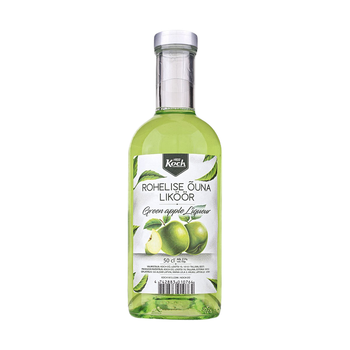 Bottle of green apple liqueur Rohelise Ouna Likoor Green Apple